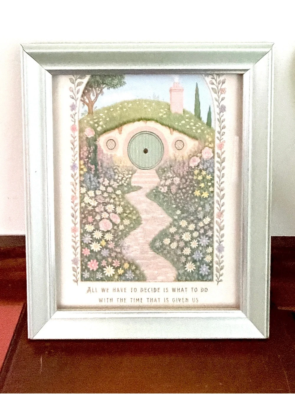 Decide What to Do with the Time That’s Given to Us Canvas Framed Art Print Vtg